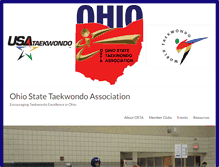 Tablet Screenshot of ohiotaekwondo.org